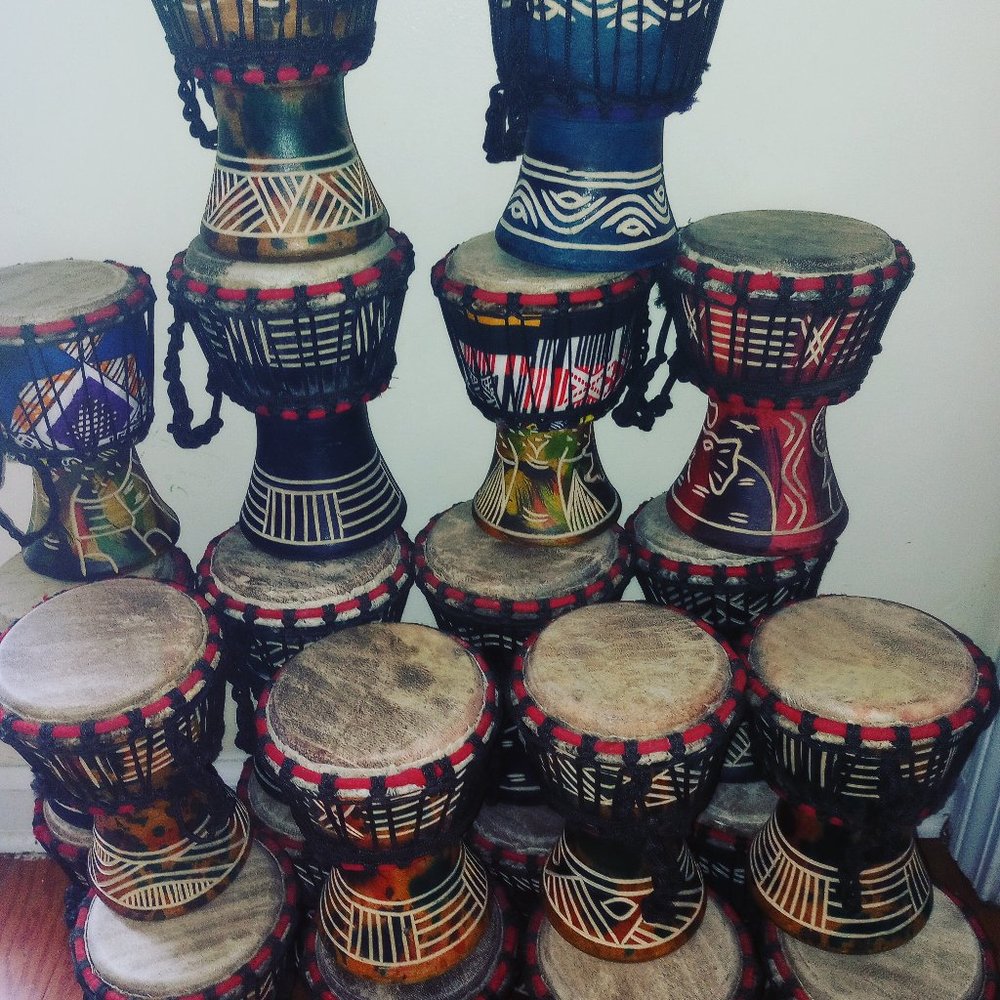Mini Djembe drums Ghana New each